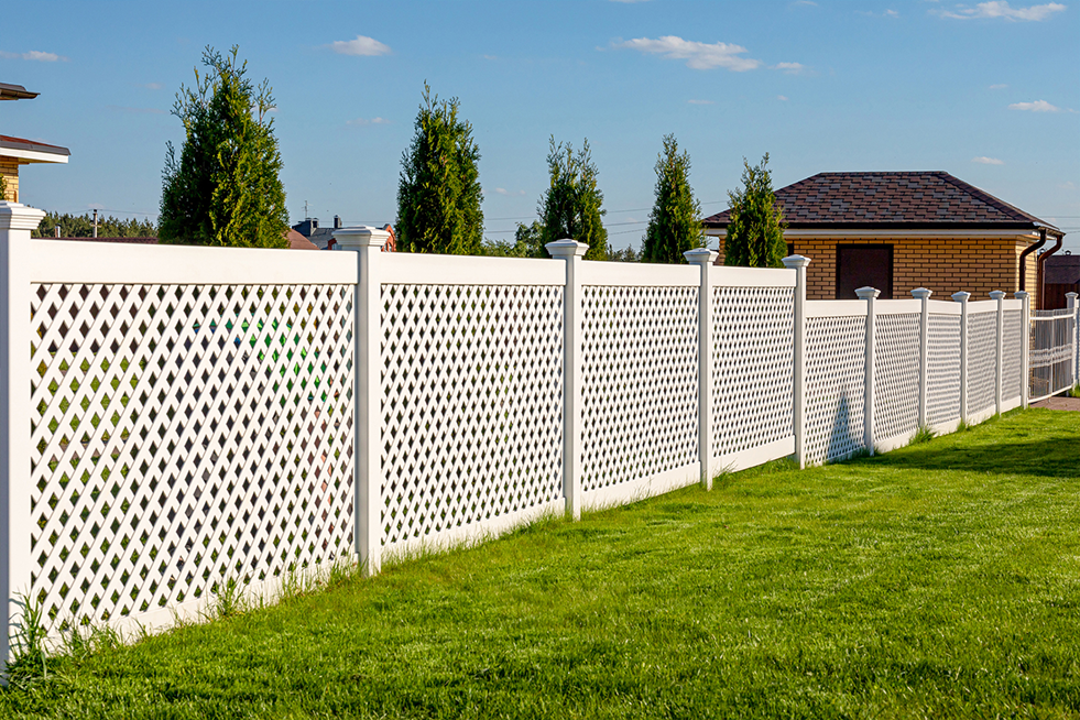 white fence