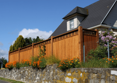 wooden fence